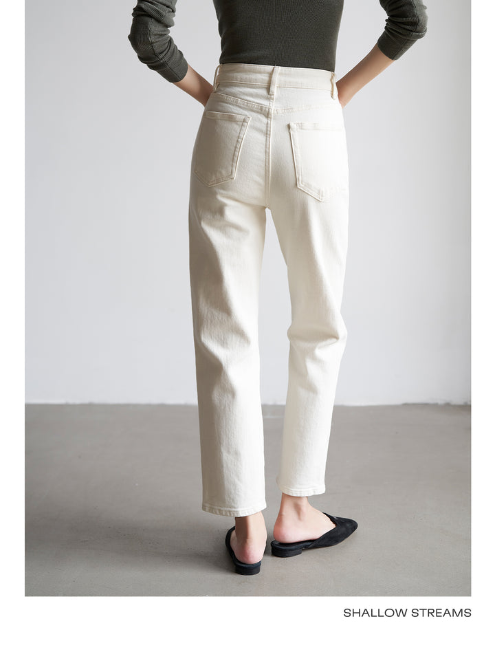 Soft Frame High-Rise Straight Jeans SSSJ0183