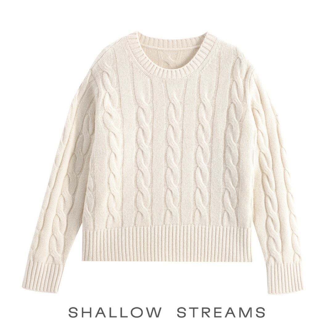 Luna Cable Wool Knit Sweater SSKS0315