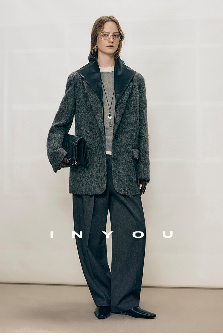 Tailored Ease Wool-Blend Slacks IYWS0320