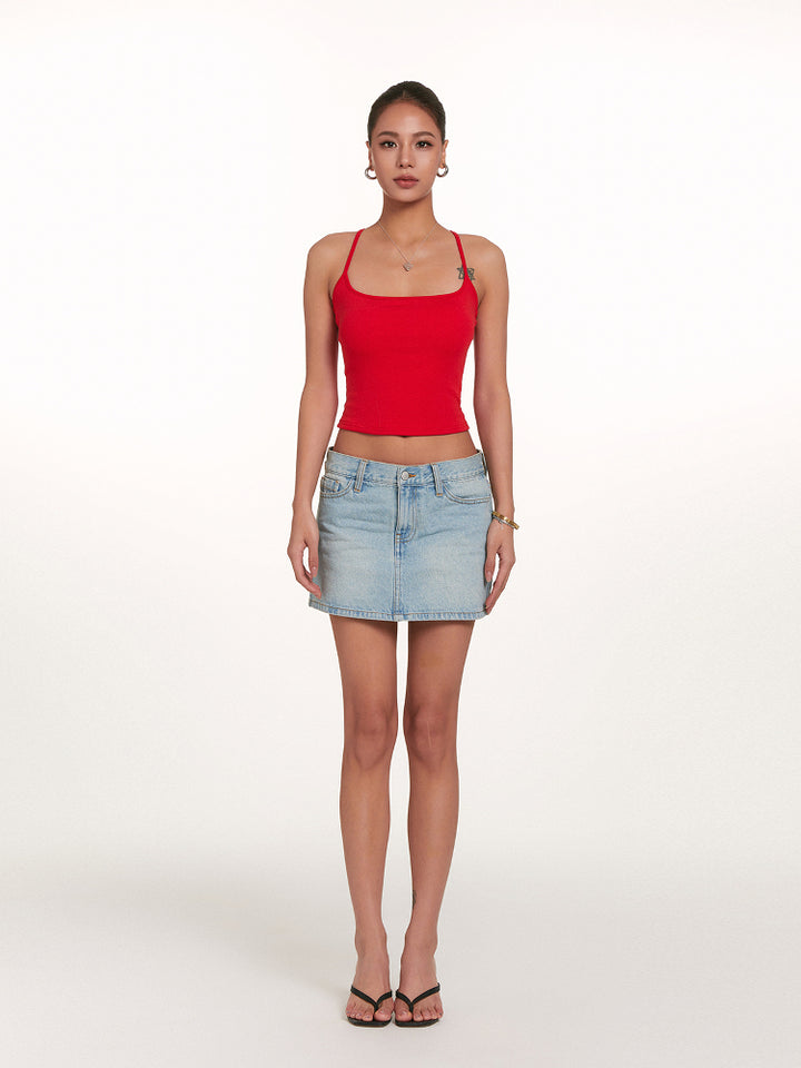 Cali Breeze Denim Mini Skirt DGMS0233