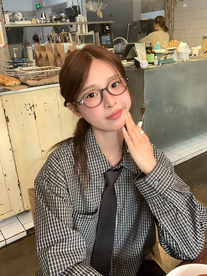 Vintage Check Shirt with Heritage Cable Knit Vest &Tie SET WSVS0334