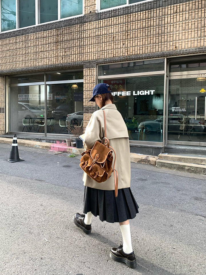 Vintage Pleat Midi Skirt WSMS0331