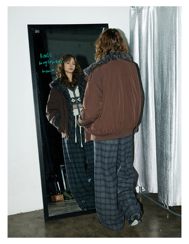 Cozy Fur-Lined Nylon Jacket BMNJ0294