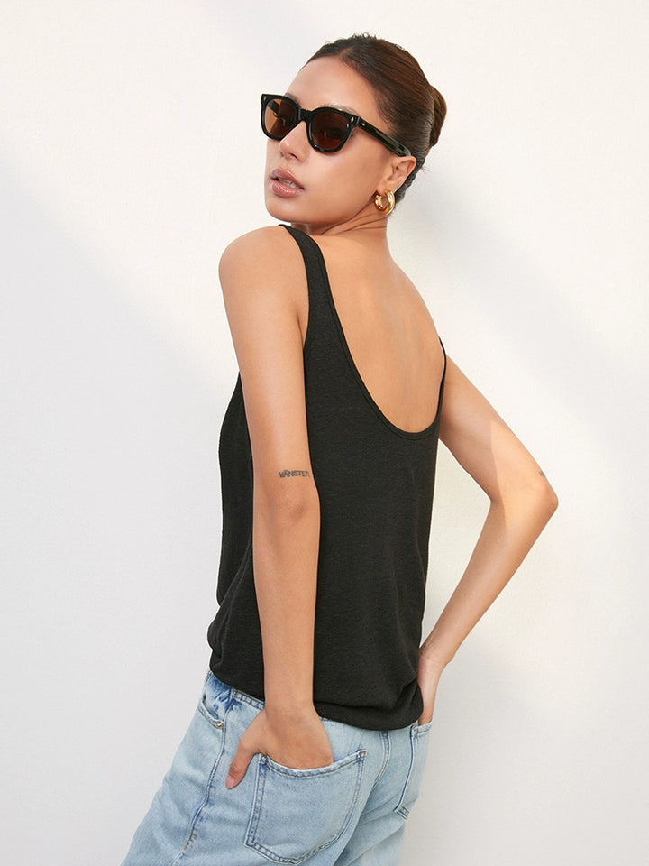 Everyday Scoop Linen Tank DGLT0201