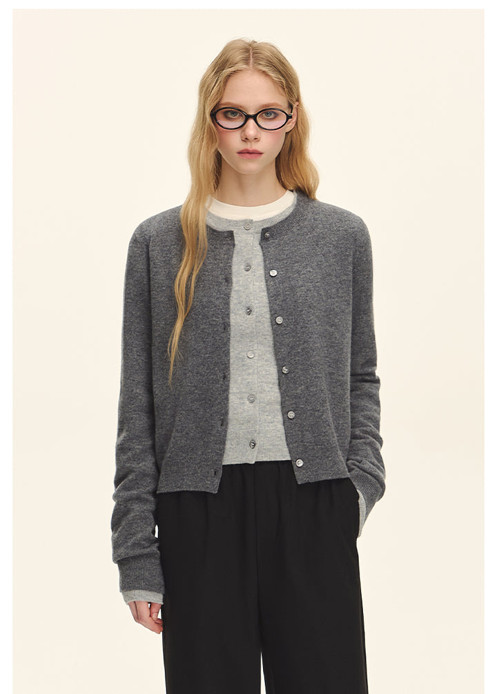 Luxe Wool Button-Up Cardigan CVWC0152