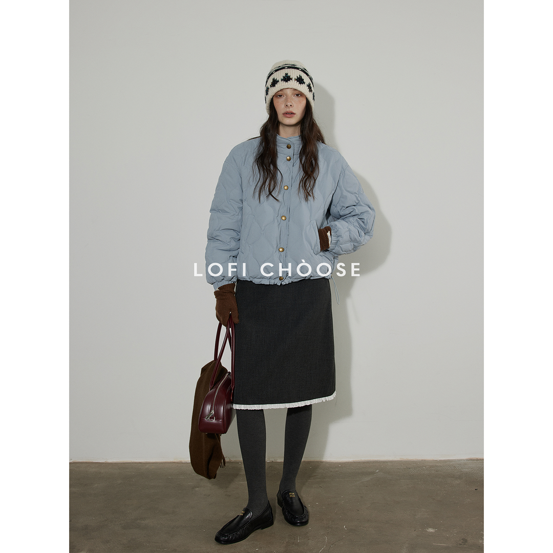 Misty Cloud Corduroy Reversible Jacket LCPJ0289