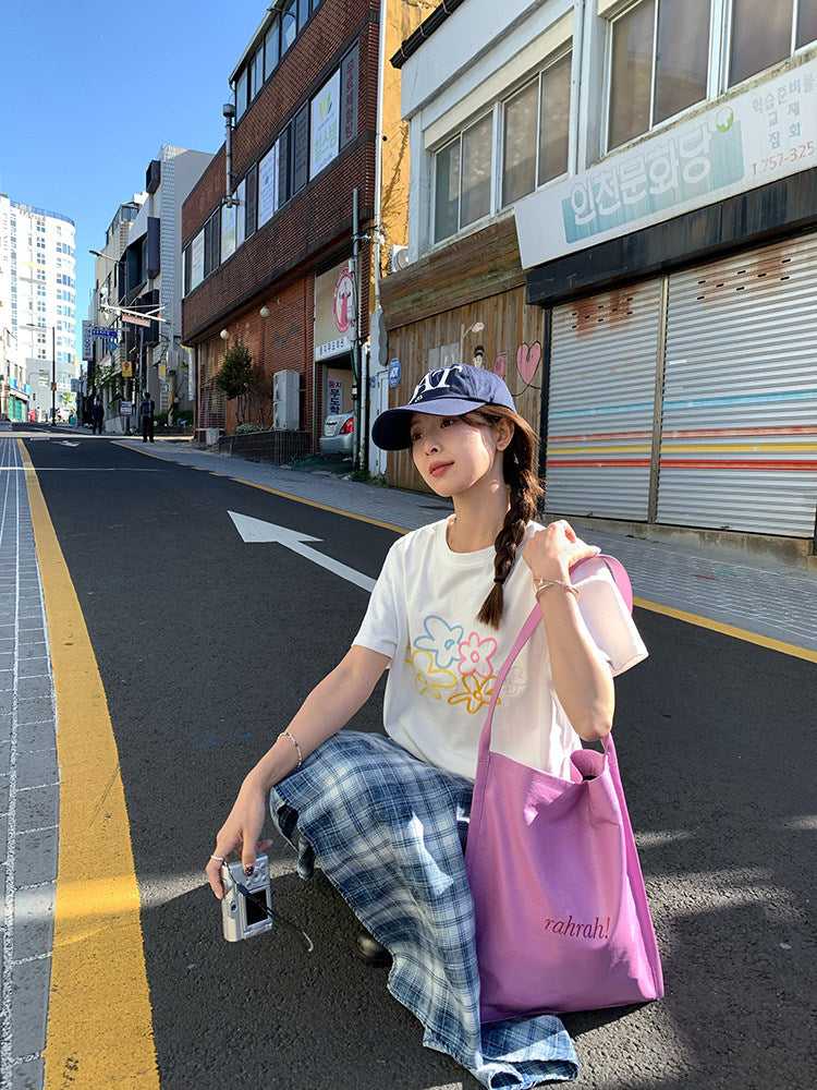 Vintage Asymmetry Check Skirt WSCS0336