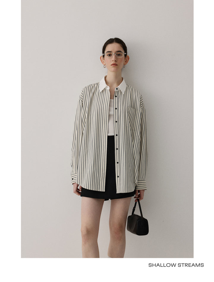 Coastal Line Oversized Shirt SSOS0186