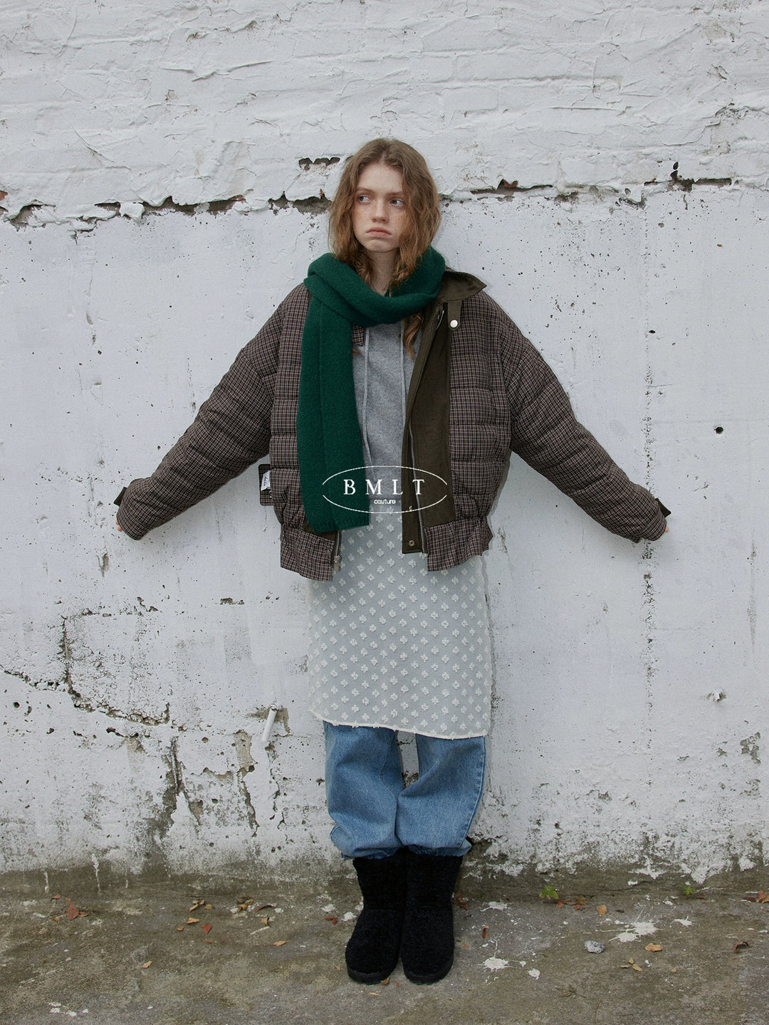 BMLT [Wandering Sunset] Barn Style 90 White Duck Down Women's Down Jacket Winter Warmth Thickened Lapel Short Jacket