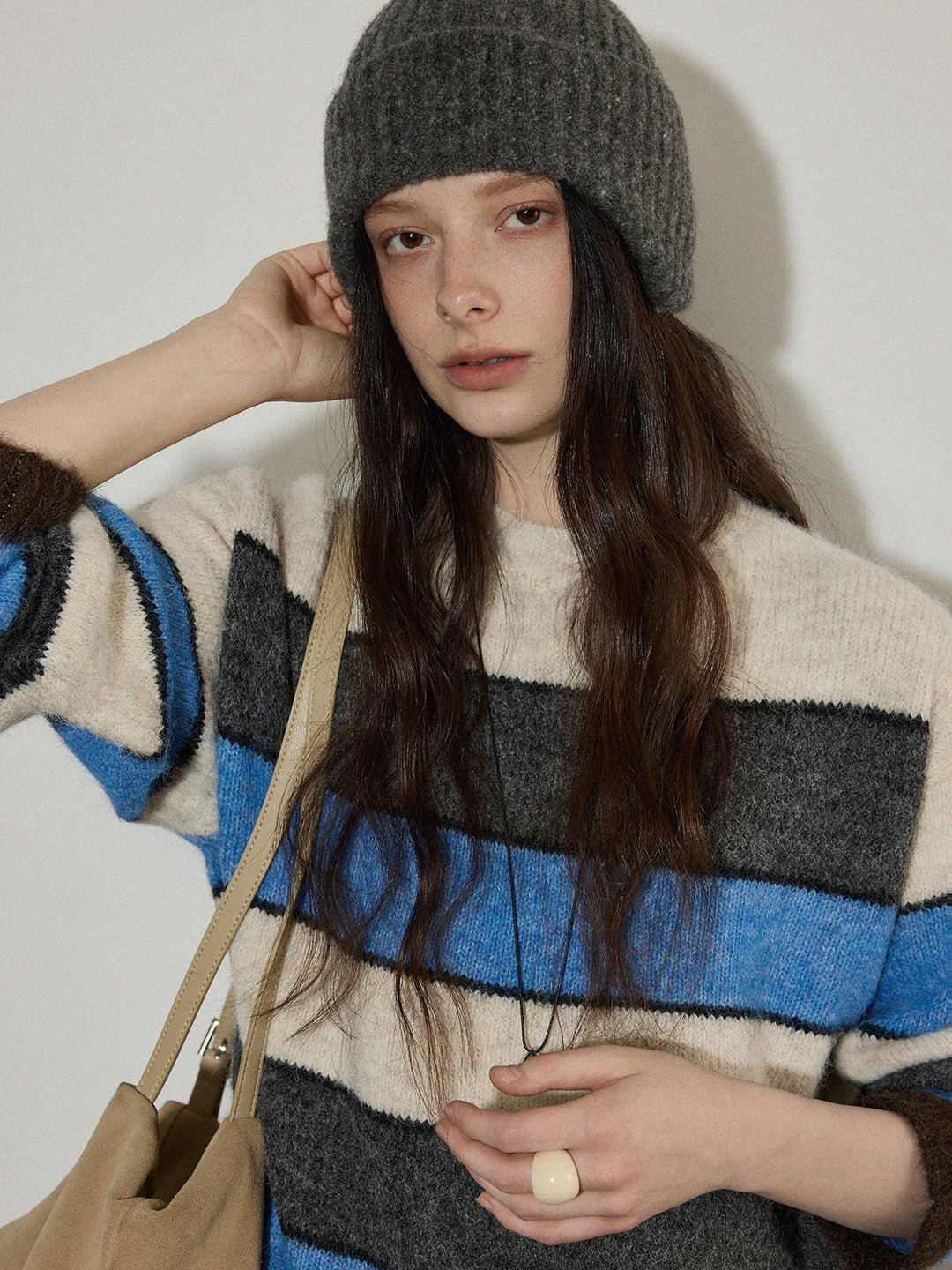 Harbor Stripe Wool-Blend Knit Sweater LCKS0311