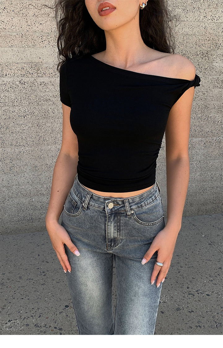 AsymSoft One-Shoulder Tee NHST0189