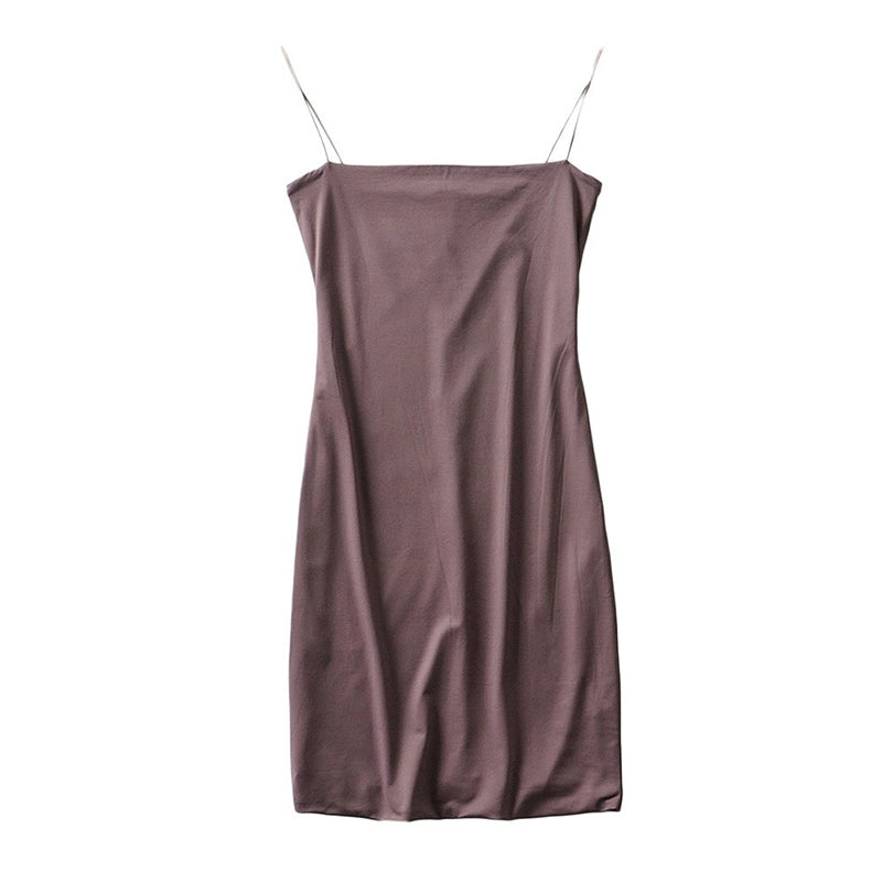 SleekGlow Spaghetti Strap Mini Dress LHMD0243
