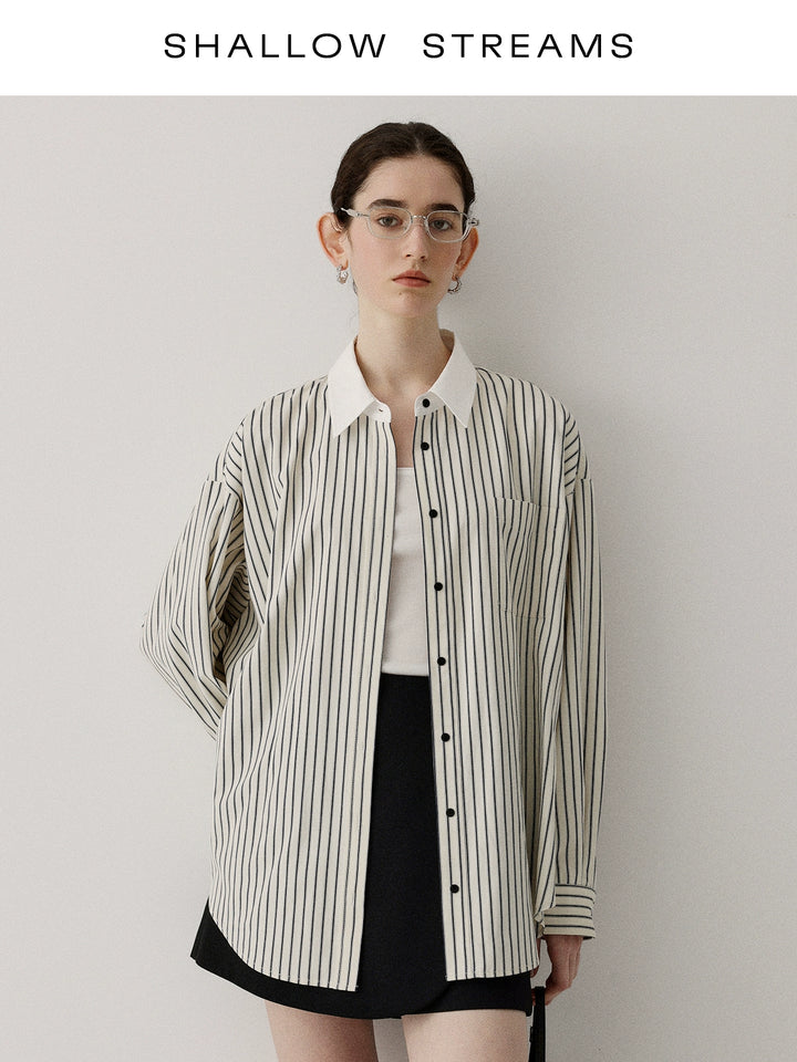 Coastal Line Oversized Shirt SSOS0186