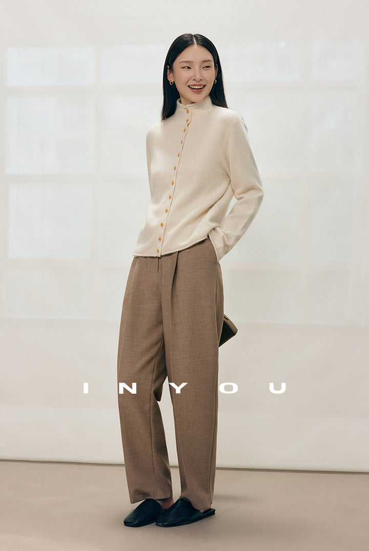 Tailored Ease Wool-Blend Slacks IYWS0320