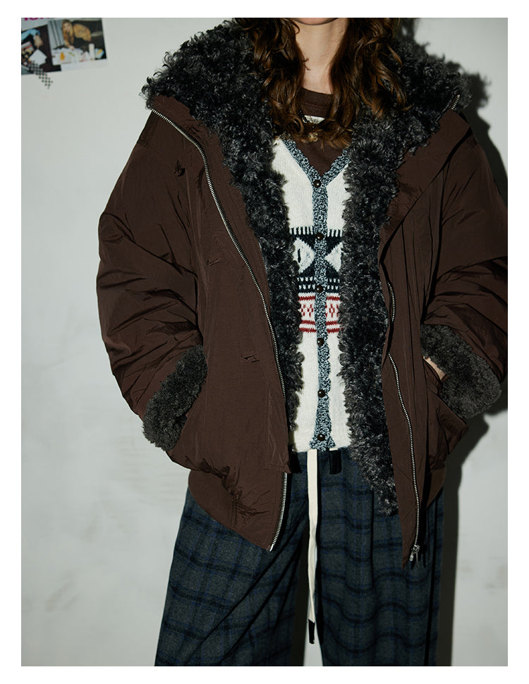 Cozy Fur-Lined Nylon Jacket BMNJ0294