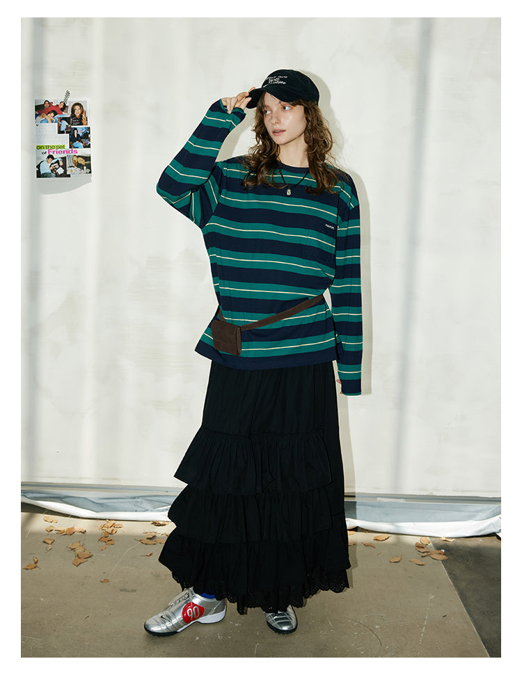 Retro Stripe Cotton Tee BMCT0266