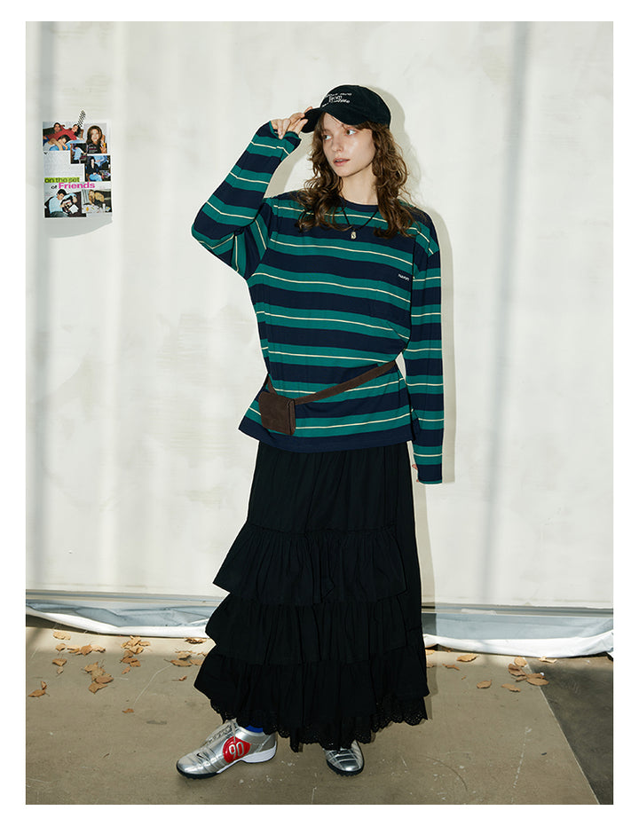 Retro Stripe Cotton Tee BMCT0266