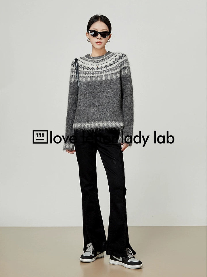 Nordic Inspired Mohair Sweater LLMS0096