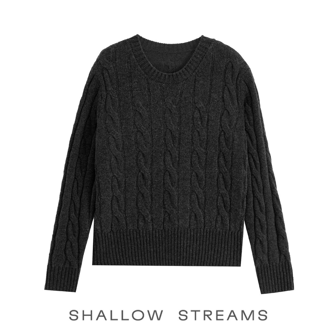 Luna Cable Wool Knit Sweater SSKS0315