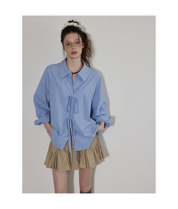 Soft Tie Blouson Shirt LCBS0164