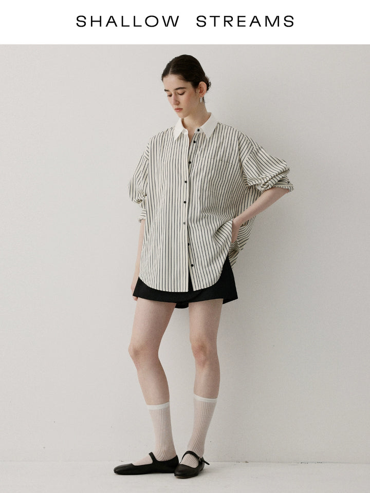 Coastal Line Oversized Shirt SSOS0186