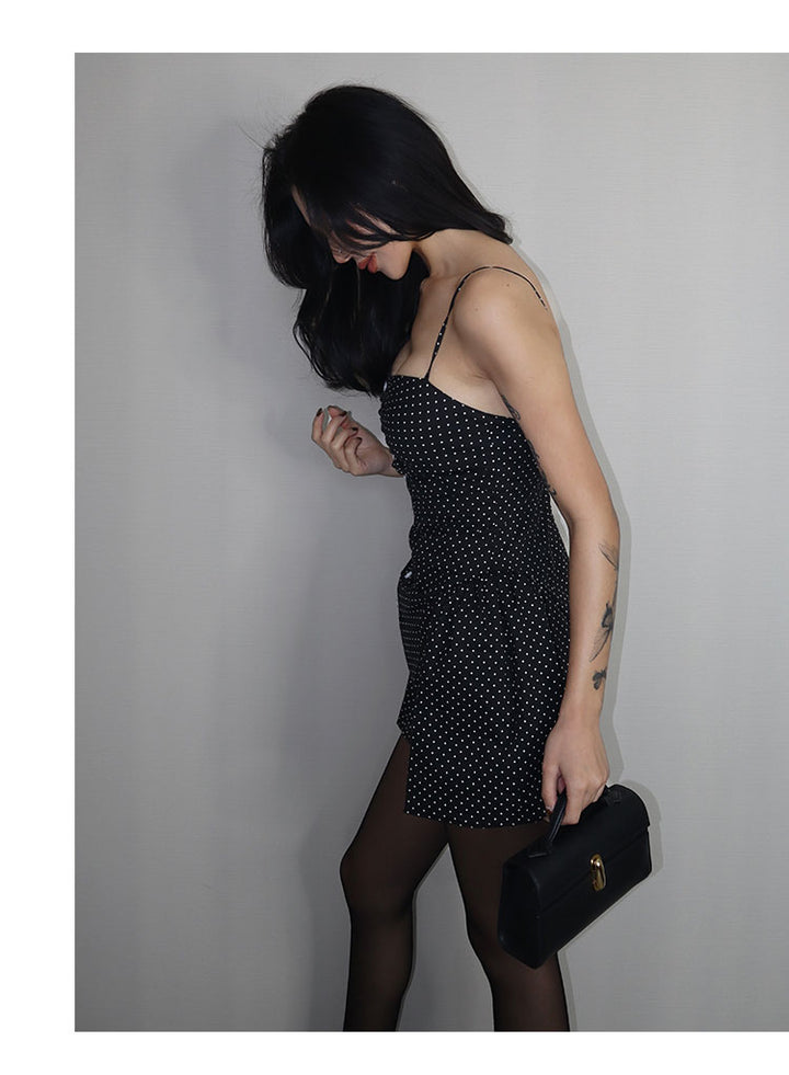 Midnight Dots Corset Dress VLCD0241