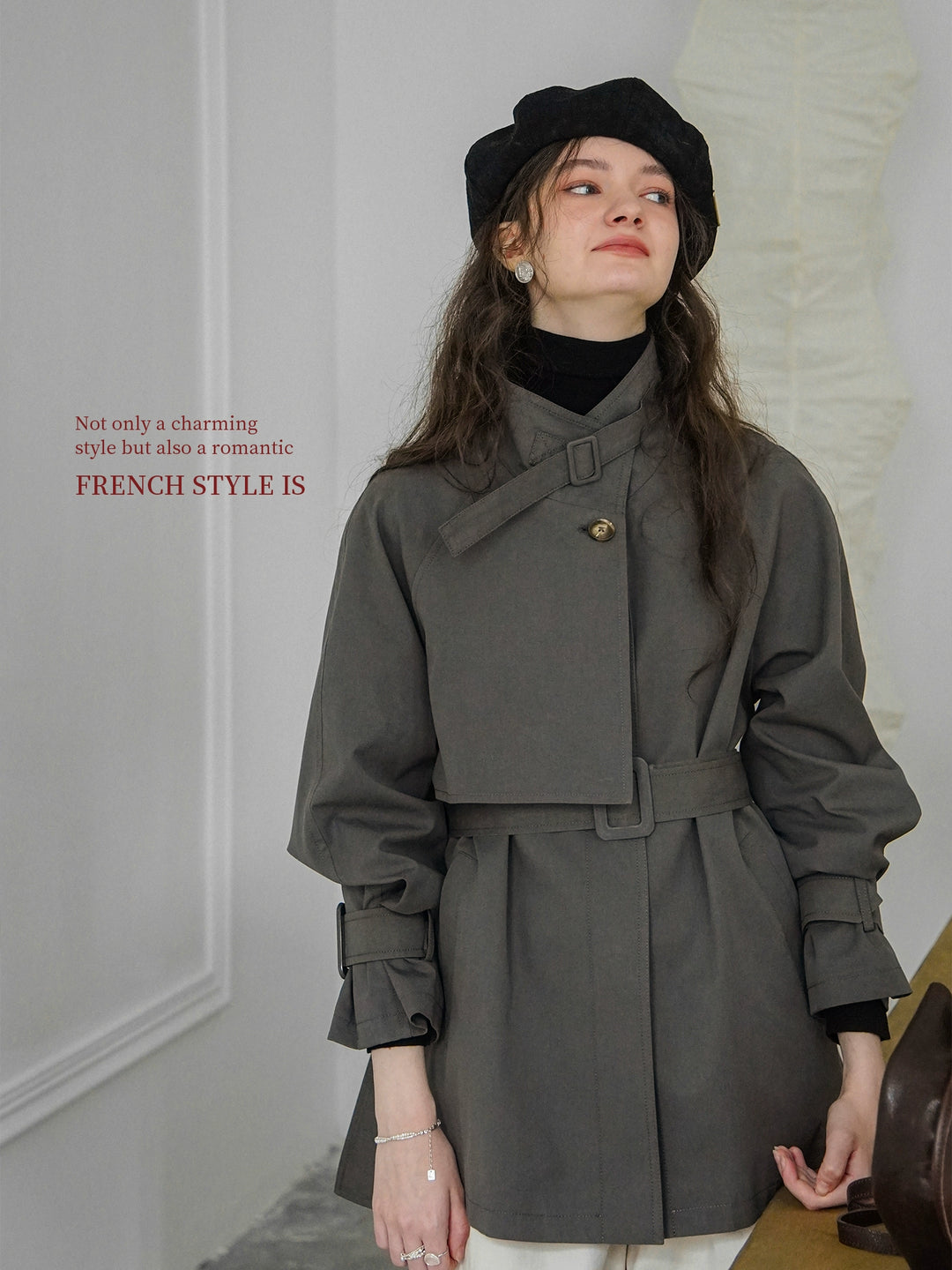 High-End Classic Belted Jacket DABJ0106