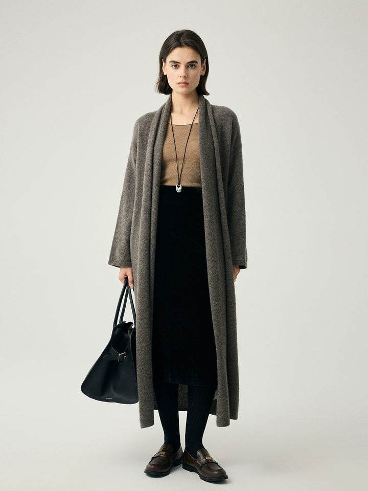 Cashmere Blend Draped Coat SSCC0088