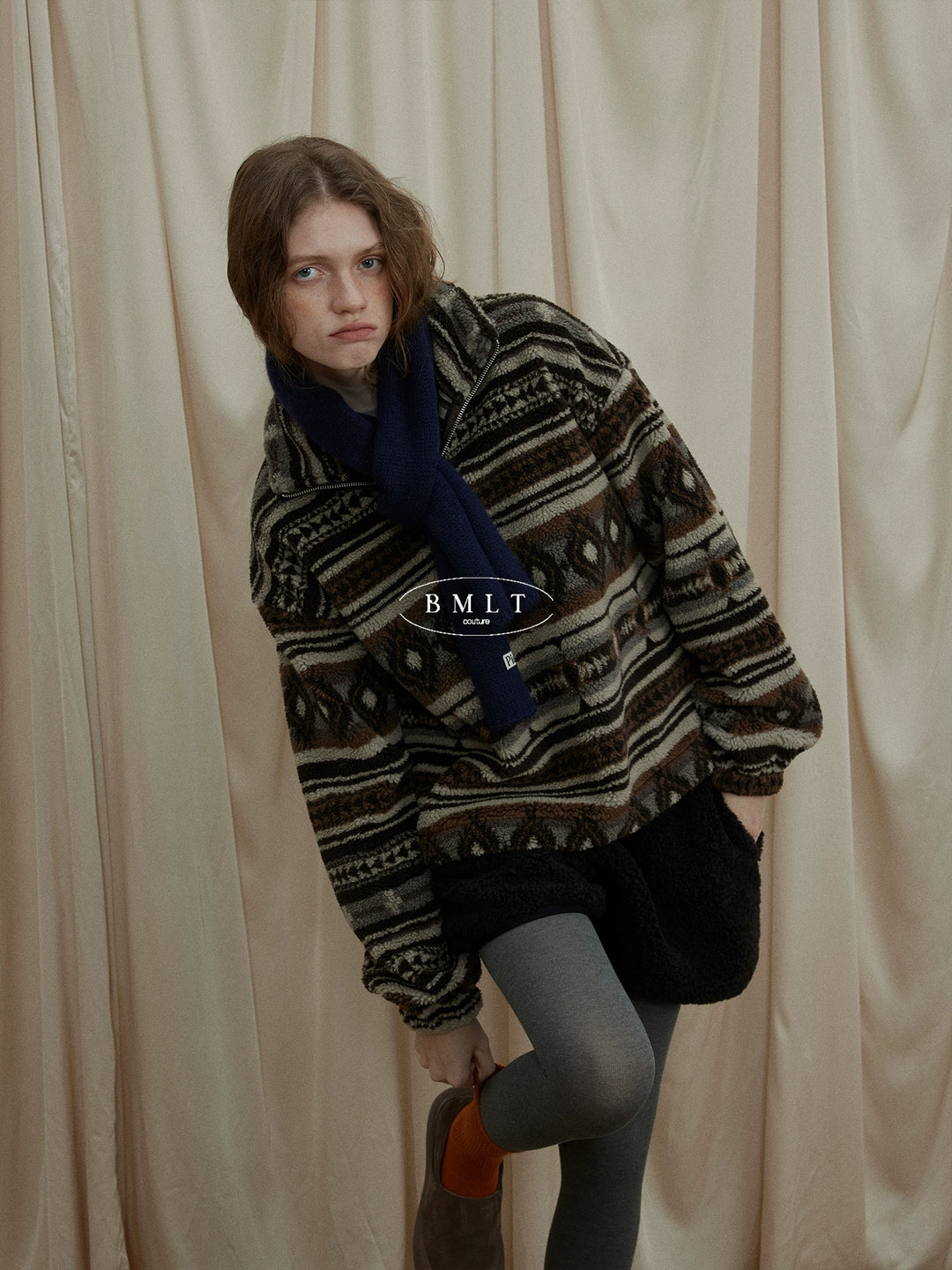 Vintage Lambswool Fleece Jacket BMFJ0293