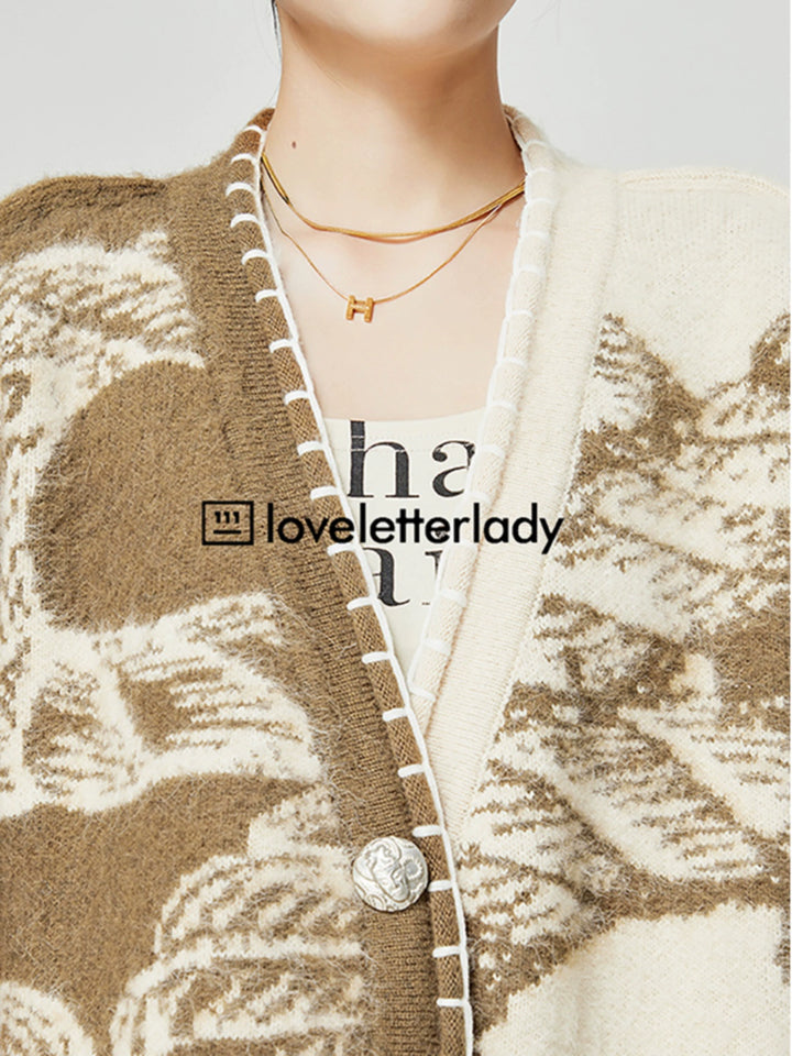 Vintage Woodland Oversized Cardigan LLOC0036