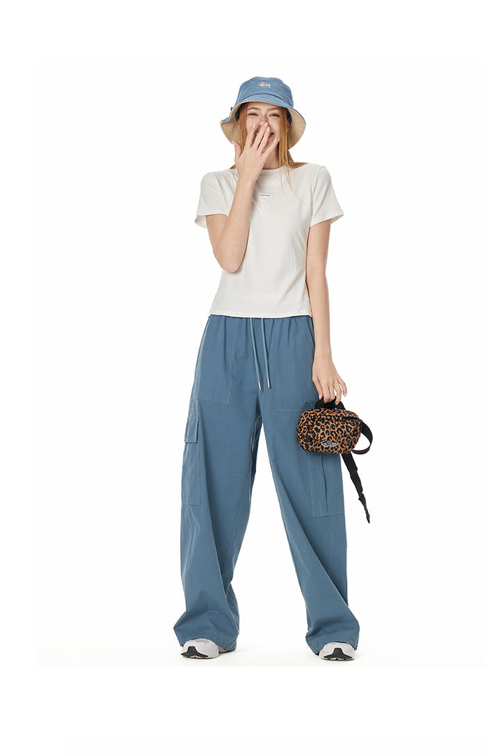 Urban Street Cotton Cargo Wide-Leg Pants TSCP0277