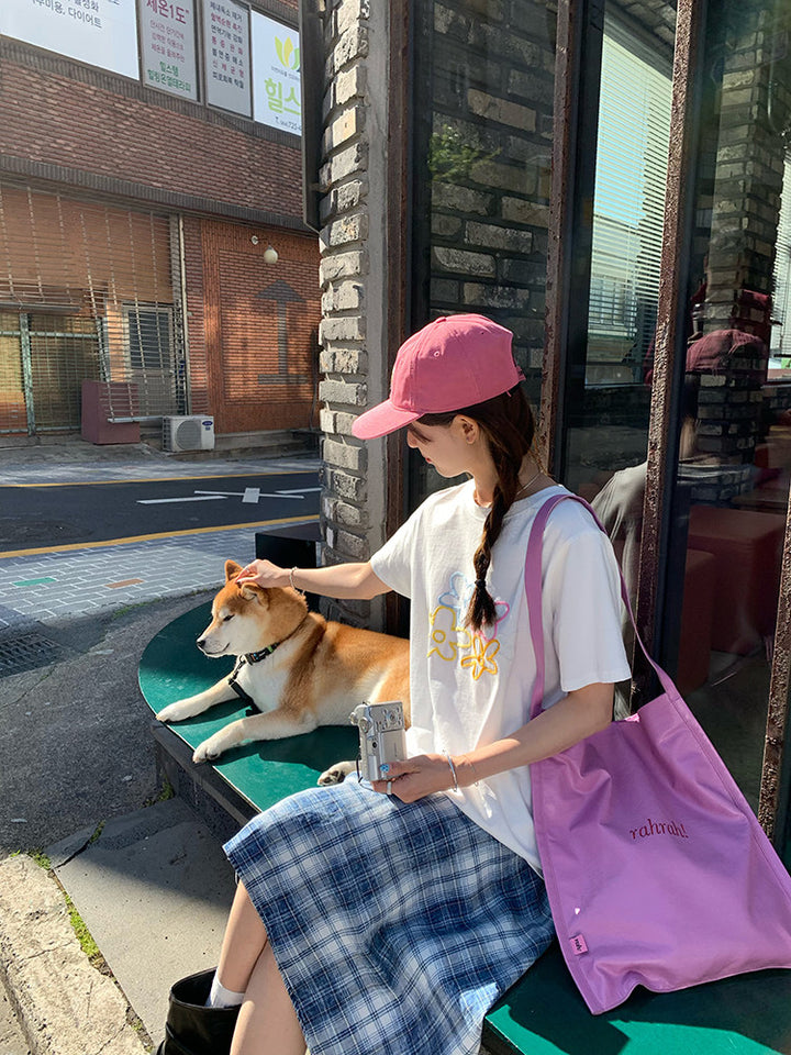 Vintage Asymmetry Check Skirt WSCS0336