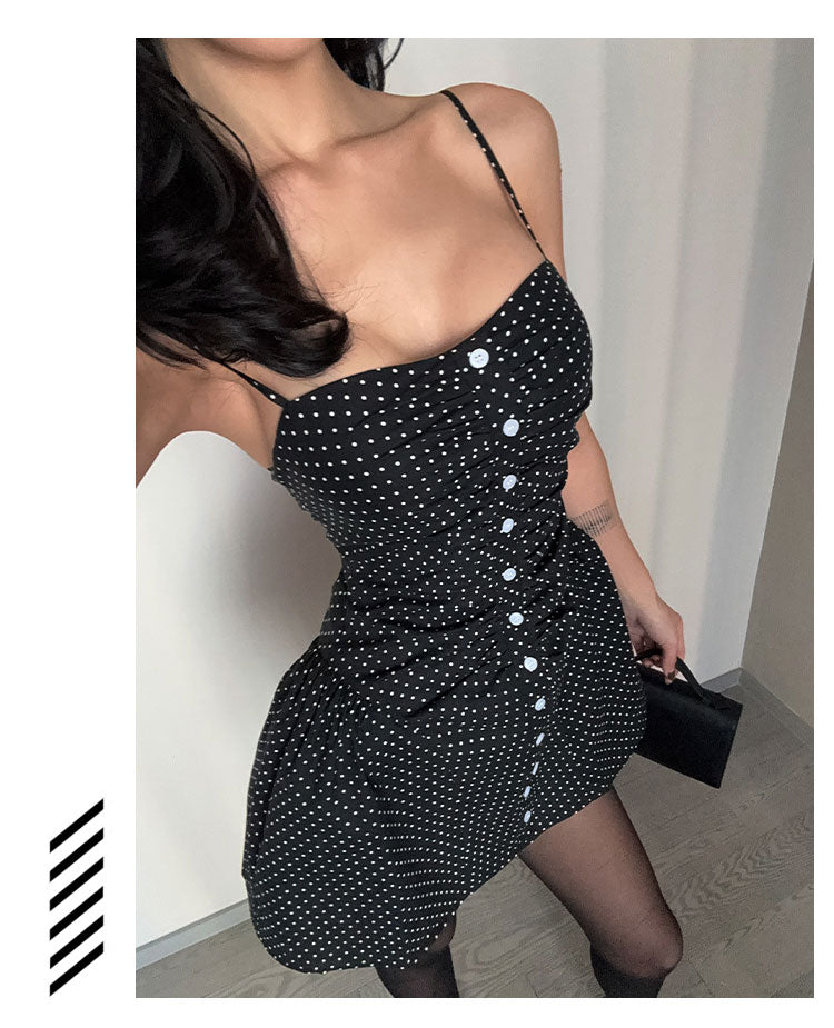 Midnight Dots Corset Dress VLCD0241