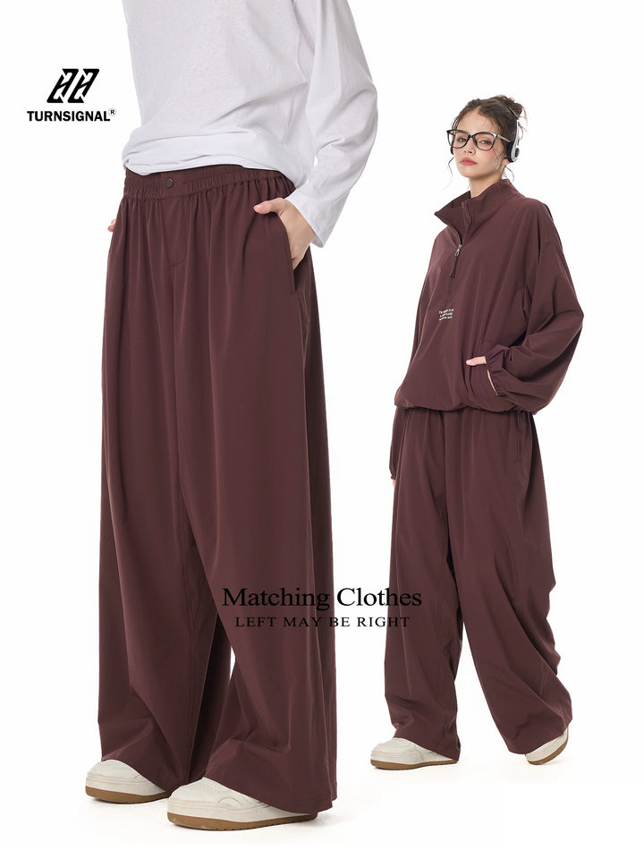 Street Relaxed Wide-Leg Banding Pants TSBP0276