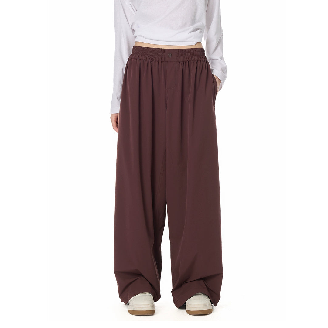 Street Relaxed Wide-Leg Banding Pants TSBP0276
