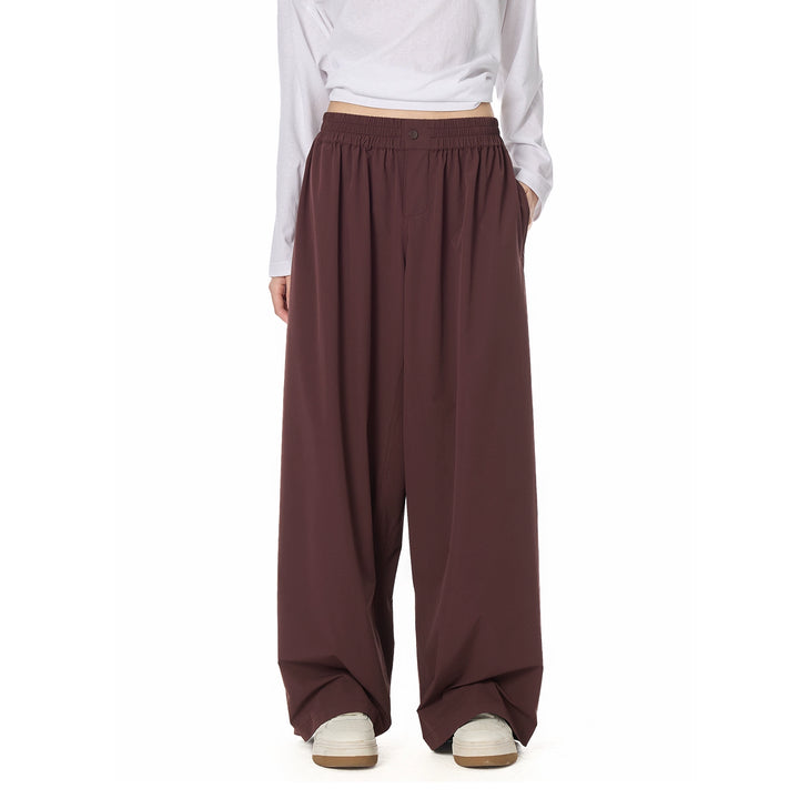 Street Relaxed Wide-Leg Banding Pants TSBP0276