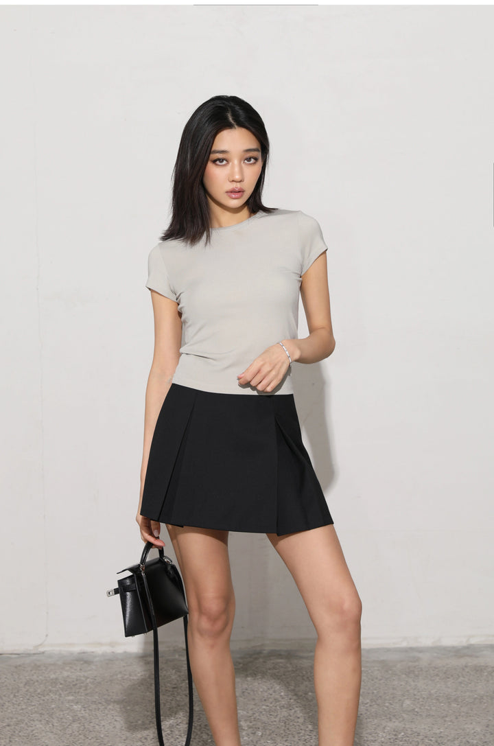 Classic Pleated Mini Skirt MSMS0257