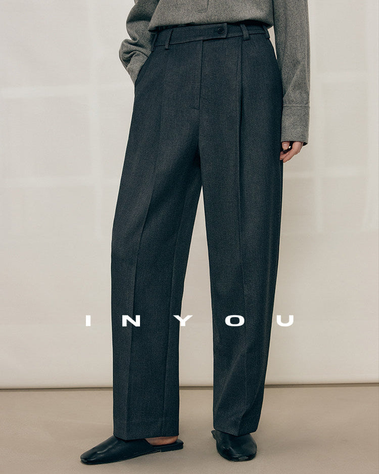 Tailored Ease Wool-Blend Slacks IYWS0320