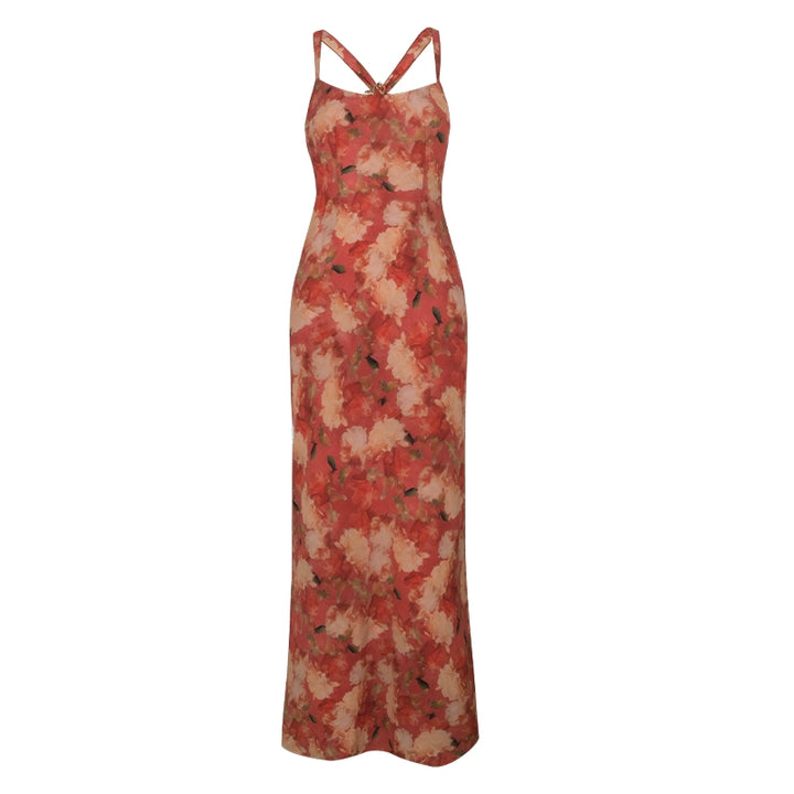 Sunset Bloom Sheer Slip Dress ITSD0248