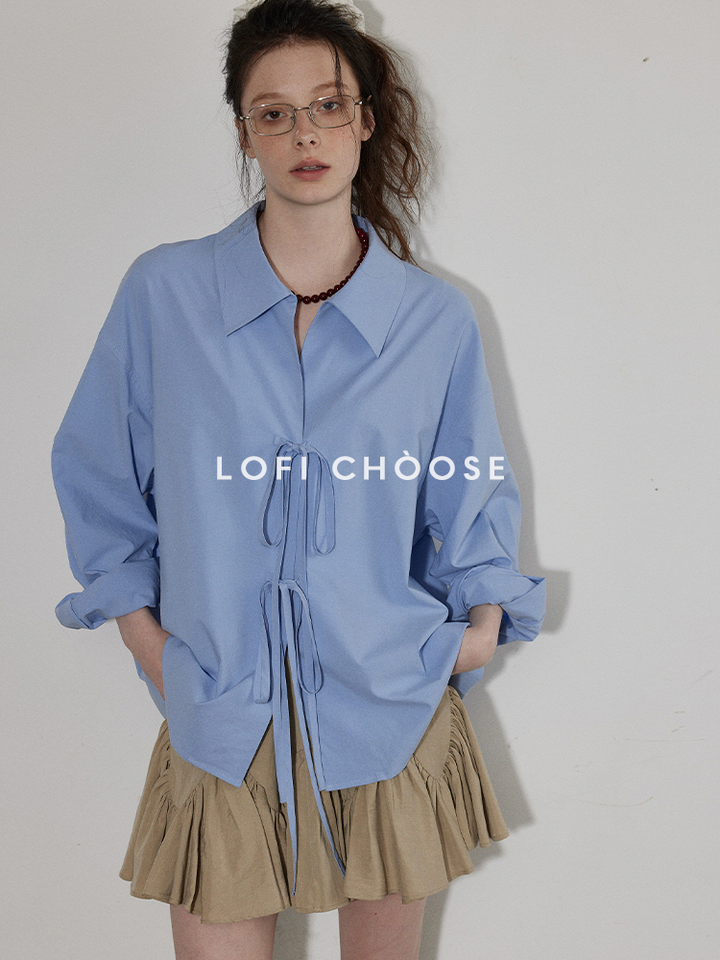 Soft Tie Blouson Shirt LCBS0164