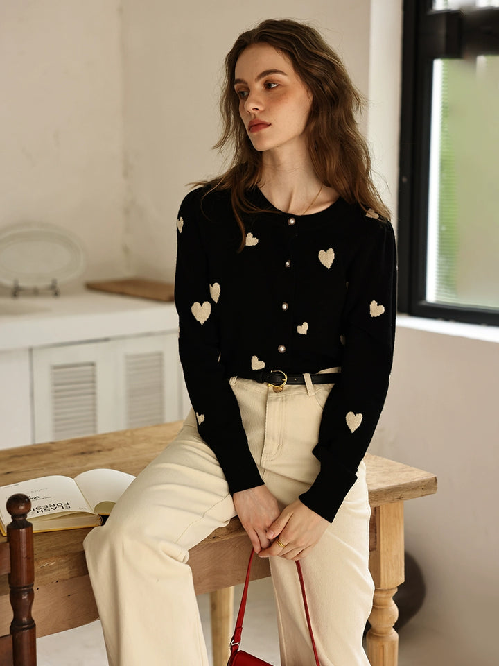 Love Wool Knit Cardigan HDKC0062