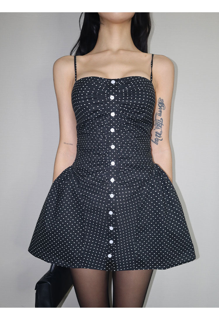Midnight Dots Corset Dress VLCD0241
