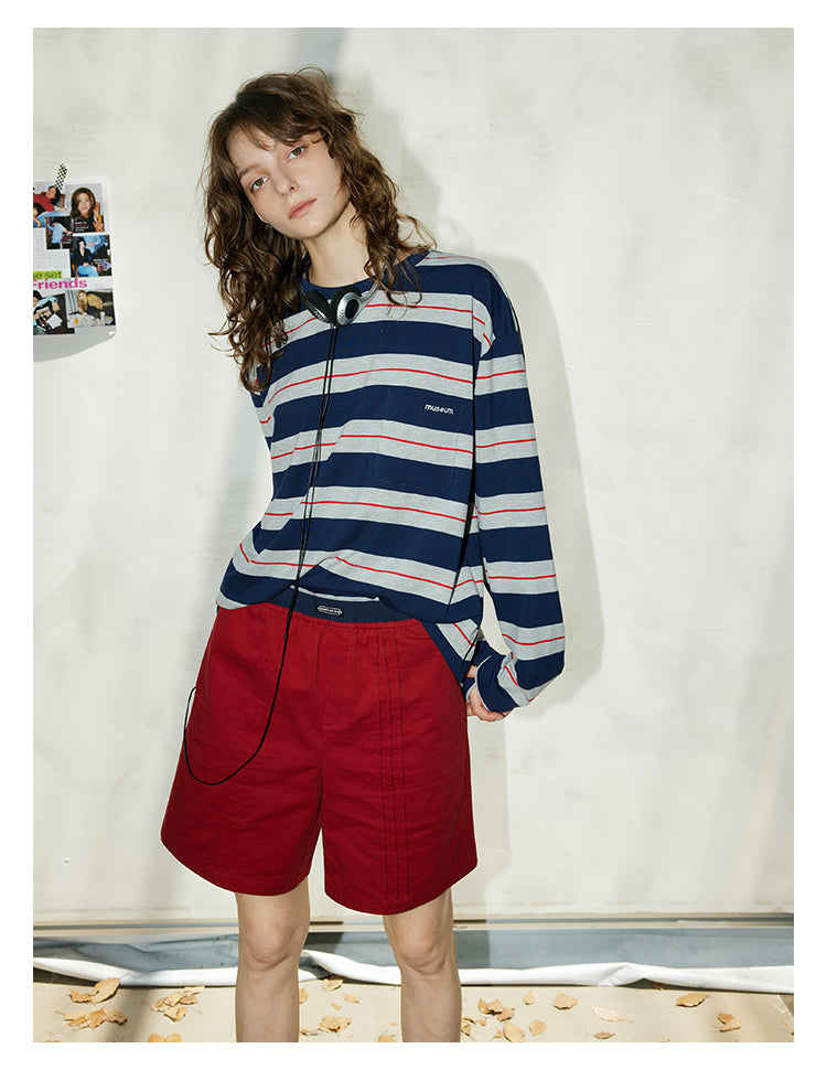 Retro Stripe Cotton Tee BMCT0266