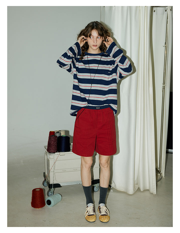 Retro Stripe Cotton Tee BMCT0266