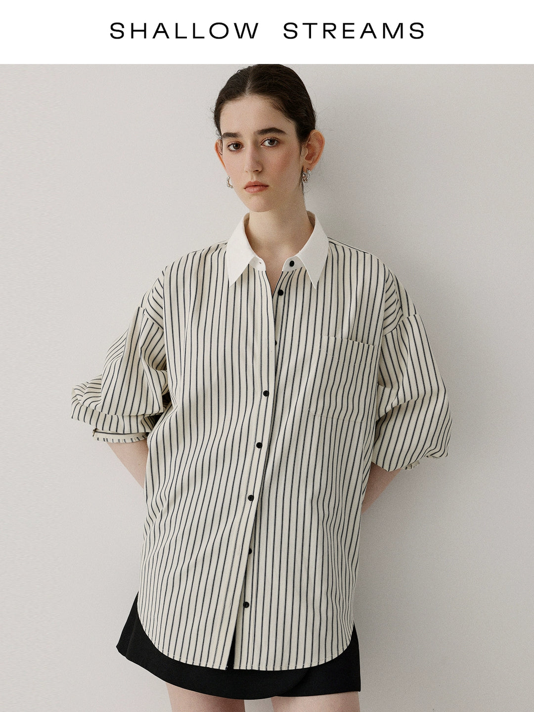 Coastal Line Oversized Shirt SSOS0186