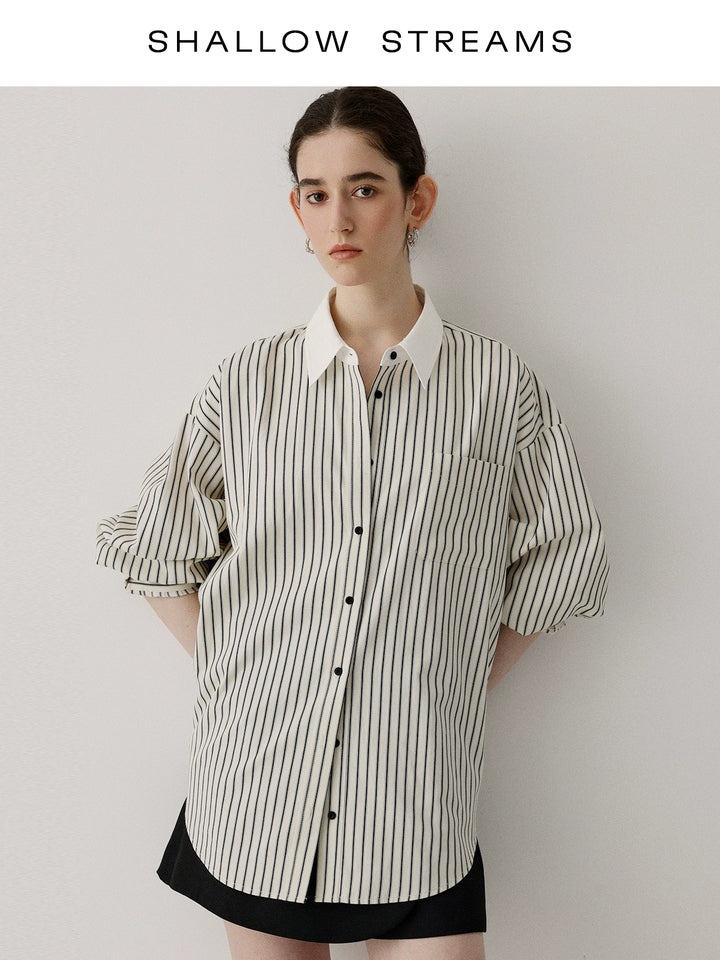 Coastal Line Oversized Shirt SSOS0186