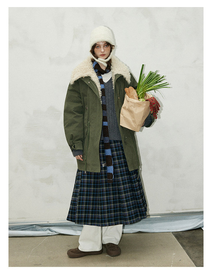 Vintage Shearling-Trim Utility Down Jacket BMDJ0299