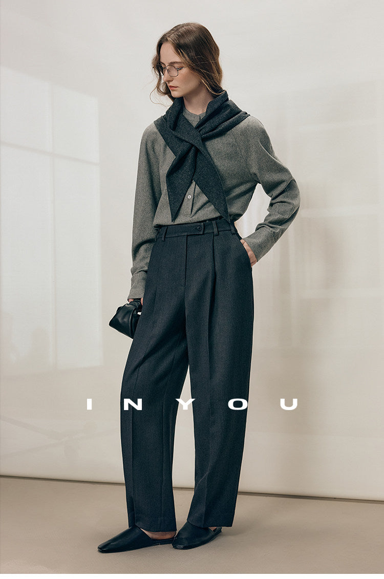 Tailored Ease Wool-Blend Slacks IYWS0320