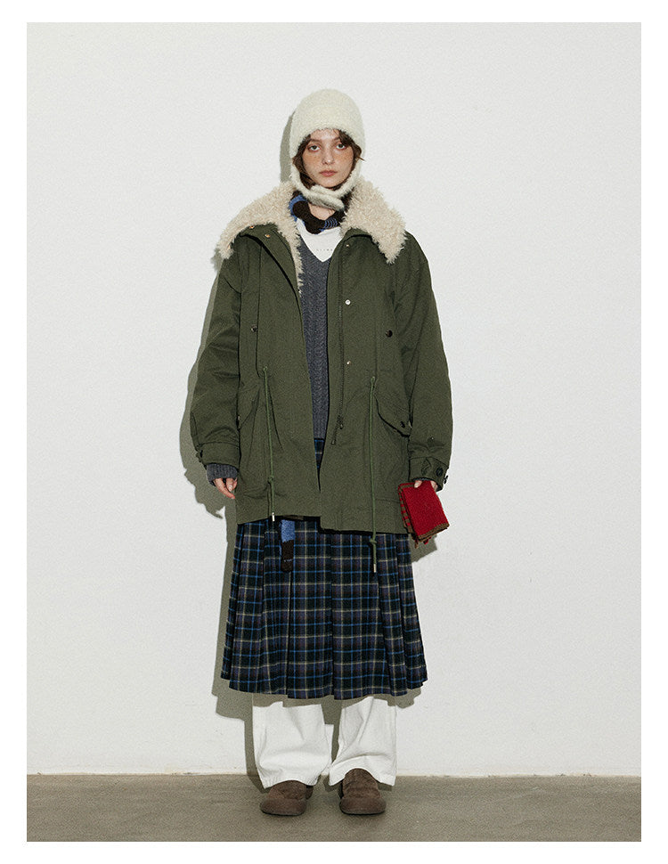 Vintage Shearling-Trim Utility Down Jacket BMDJ0299