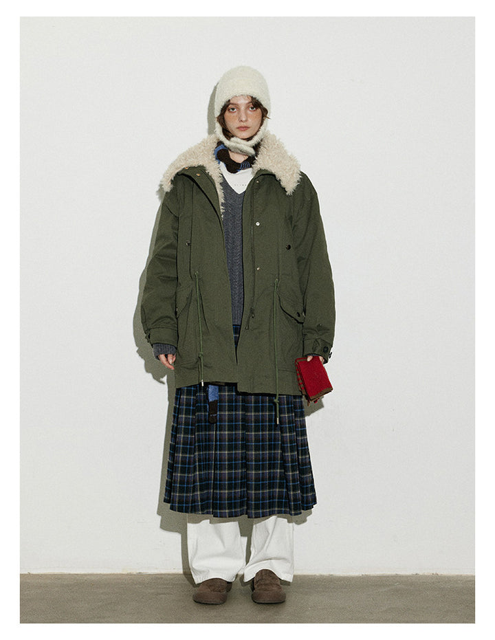 Vintage Shearling-Trim Utility Down Jacket BMDJ0299